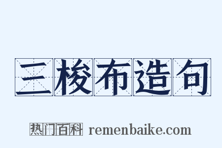 三梭布造句是什么意思的图片